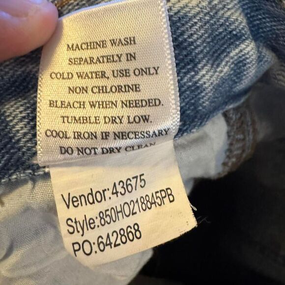 Playboy by PacSun Women’s Cargo Jeans Size 27 Light Wash Wide Leg Y2K Utility De - Picture 4 of 6